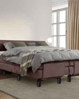 Boxspring Bed Sophia – Elektrisch – 160×200 – Incl. Hoofdbord – Bruin bestellen via beddenwinkel-online.nl