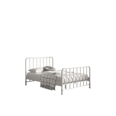 Bed Emily – grijs – 180×200 cm – Leen Bakker bestellen via beddenwinkel-online.nl