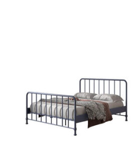 Vipack bed Bronxx – denim blauw – 160×200 cm – Leen Bakker bestellen via beddenwinkel-online.nl