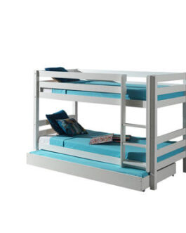 Vipack stapelbed Pino met onderbed – wit – 140x103x208 cm – Leen Bakker bestellen via beddenwinkel-online.nl