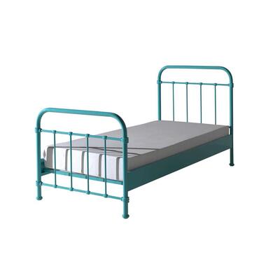 Bed Oslo – eikenkleur/wit – 90×200 cm – Leen Bakker bestellen via beddenwinkel-online.nl