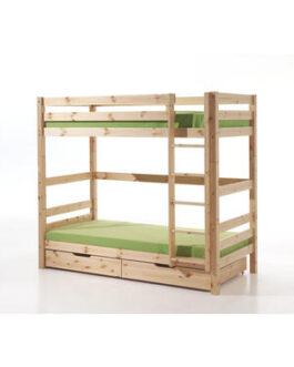 Vipack stapelbed Pino met opberglades – grenenhout – 182×105,3×209,3 cm – Leen Bakker bestellen via beddenwinkel-online.nl