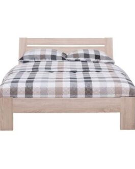 Twijfelaar bed Sydney met hoofdbord – eikenkleur – 120×200 cm – Leen Bakker bestellen via beddenwinkel-online.nl