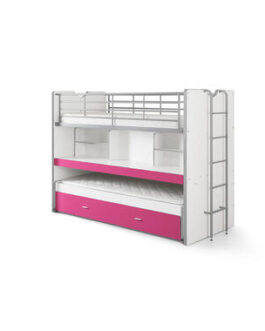 Vipack hoogslaper Bonny – fuchsia – 221,5×101,5×161 cm – Leen Bakker bestellen via beddenwinkel-online.nl