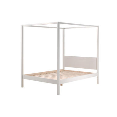 Vipack hemelbed Amori – wit – 74,5x97x211,2 cm – Leen Bakker bestellen via beddenwinkel-online.nl