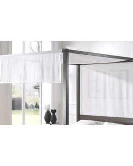 Vipack canvas Pino hemelbed – wit – 205x135x195 cm – Leen Bakker bestellen via beddenwinkel-online.nl