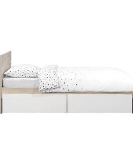 Bed Tempo incl. ladenset – eikenkleur – 90×200 cm – Leen Bakker bestellen via beddenwinkel-online.nl