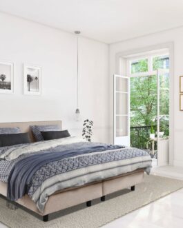 Boxspring Bed Mila – 160×200 – Incl. Pocketmatras + Hoofdbord – Ecru Boxspring Bed Mila – 160×200 – Incl. Pocketmatras + Hoofdbord – Ecru bestellen via beddenwinkel-online.nl