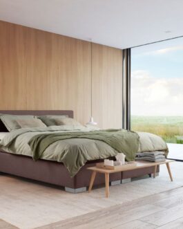 Boxspring Bed Sara – 140×200 – Incl. Pocketmatras + Hoofdbord – Bruin Boxspring Bed Sara – 140×200 – Incl. Pocketmatras + Hoofdbord – Bruin bestellen via beddenwinkel-online.nl