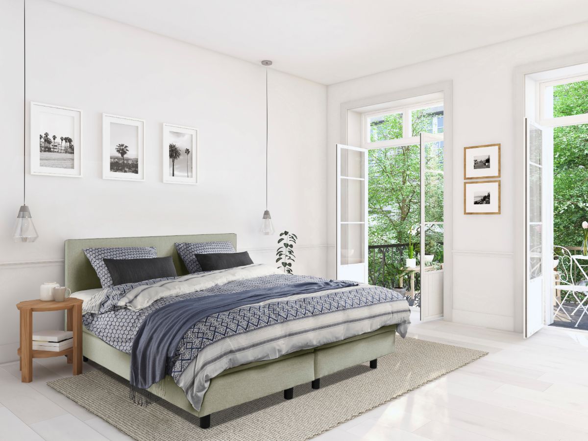 Boxspring Bed Julia – Elektrisch – 180×200 – Incl. Hoofdbord – Skai Zwart Boxspring Bed Julia – Elektrisch – 180×200 – Incl. Hoofdbord – Skai Zwart bestellen via beddenwinkel-online.nl