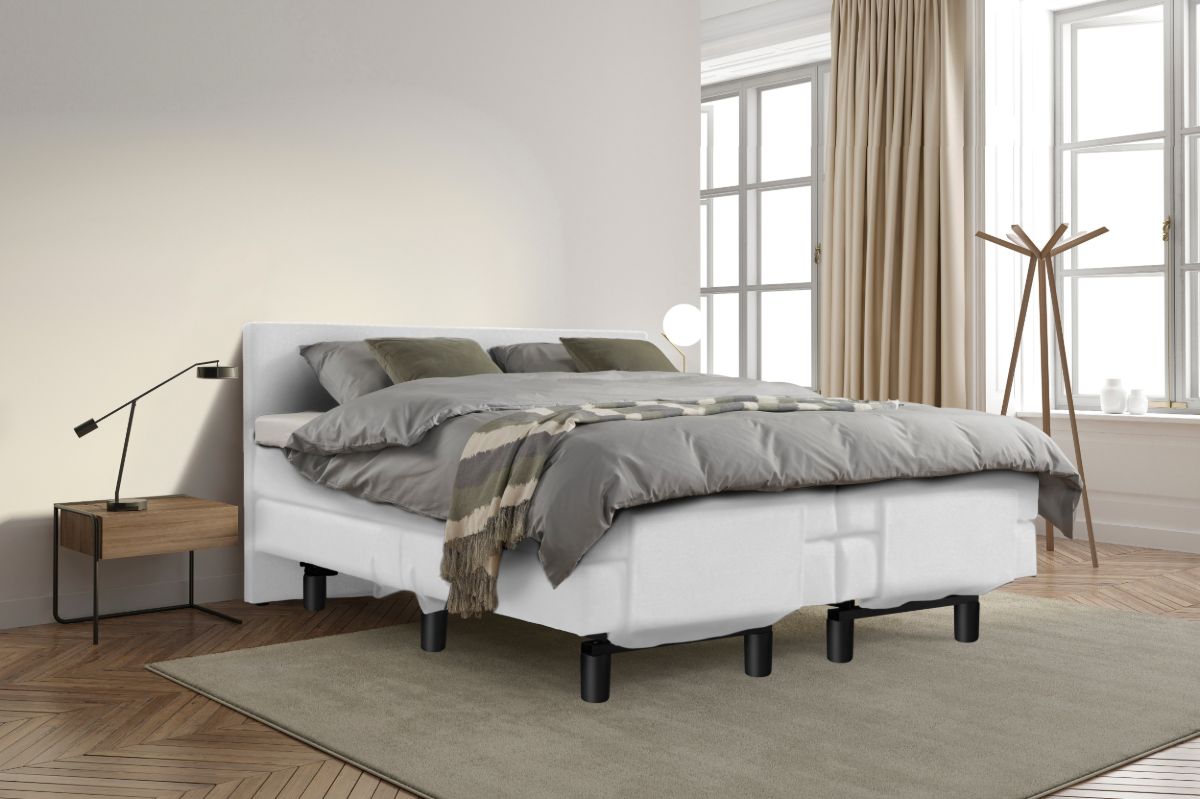 Boxspring Bed Sophia – Elektrisch – 180×200 – Incl. Hoofdbord – Ecru Boxspring Bed Sophia – Elektrisch – 180×200 – Incl. Hoofdbord – Ecru bestellen via beddenwinkel-online.nl