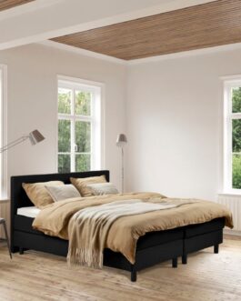 Boxspring Bed Isabella – 160×200 – Incl. Pocketmatras + Hoofdbord – Zwart Boxspring Bed Isabella – 160×200 – Incl. Pocketmatras + Hoofdbord – Zwart bestellen via beddenwinkel-online.nl